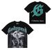 Brand Skull And Rose Print Casual Short-Sleeve T-Shirt, Same Style For Couples_viptrois.com