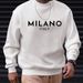 Men's MILANO Casual Sweatshirt Soft Polyester Long Sleeves Crew Neck_viptrois.com