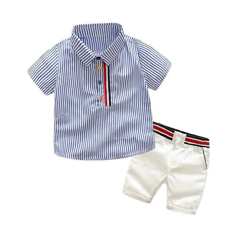Children's Summer college unisex infant and toddler suit garden school uniform British cotton children's school uniform_viptrois.com