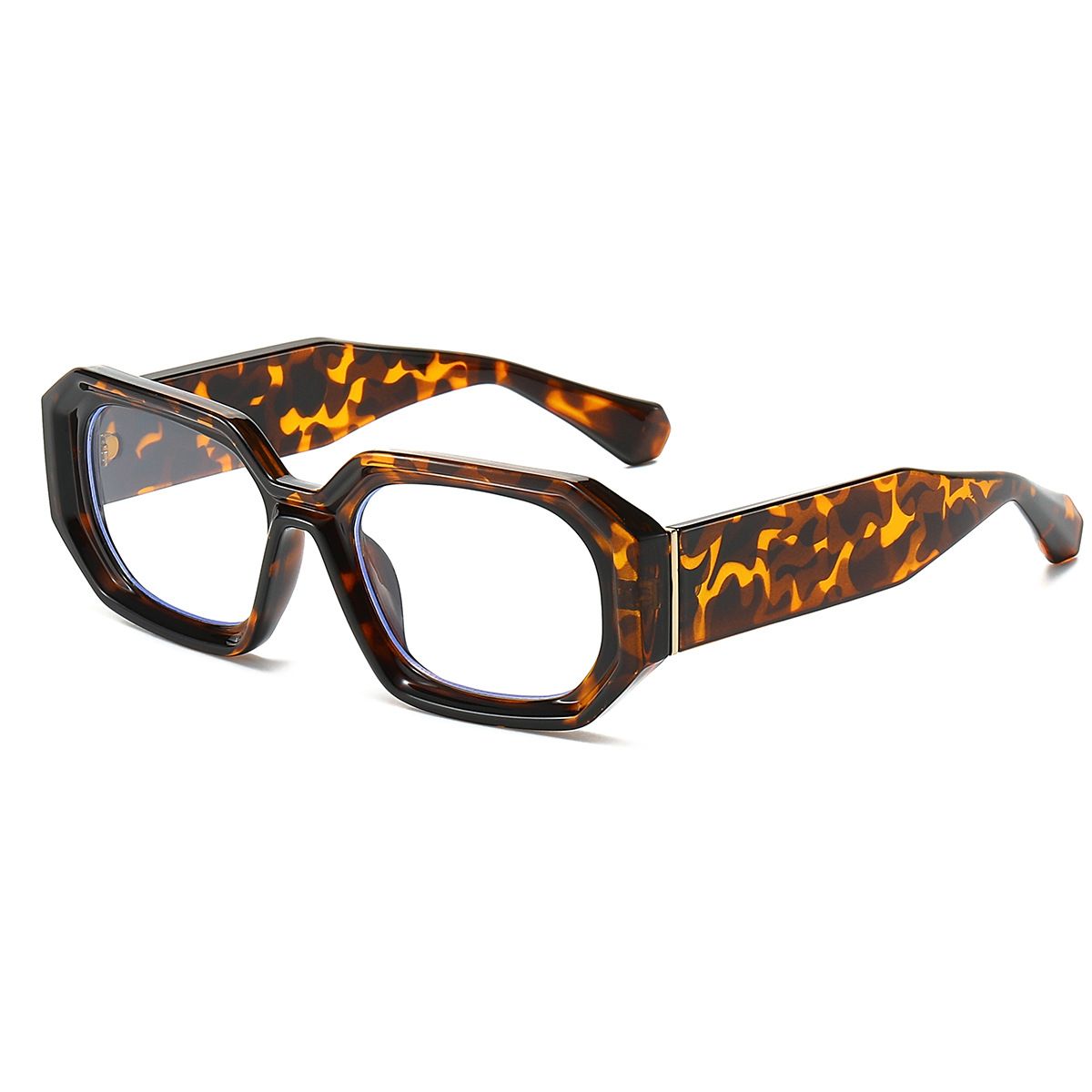 Men's Sunglasses Small Frame Sunglasses Men And Women With UV Protection, High End Beige Polygonal Anti Blue Light_viptrois.com