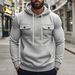 Men's Heavyweight Fleece Hooded Workwear Sweatshirt With Multiple Pockets - Warm & Stylish Outdoor Pullover For Autumn & Winter_viptrois.com