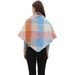 Unisex Plaid neckline autumn-winter loop yarn triangle shawl scarf_viptrois.com