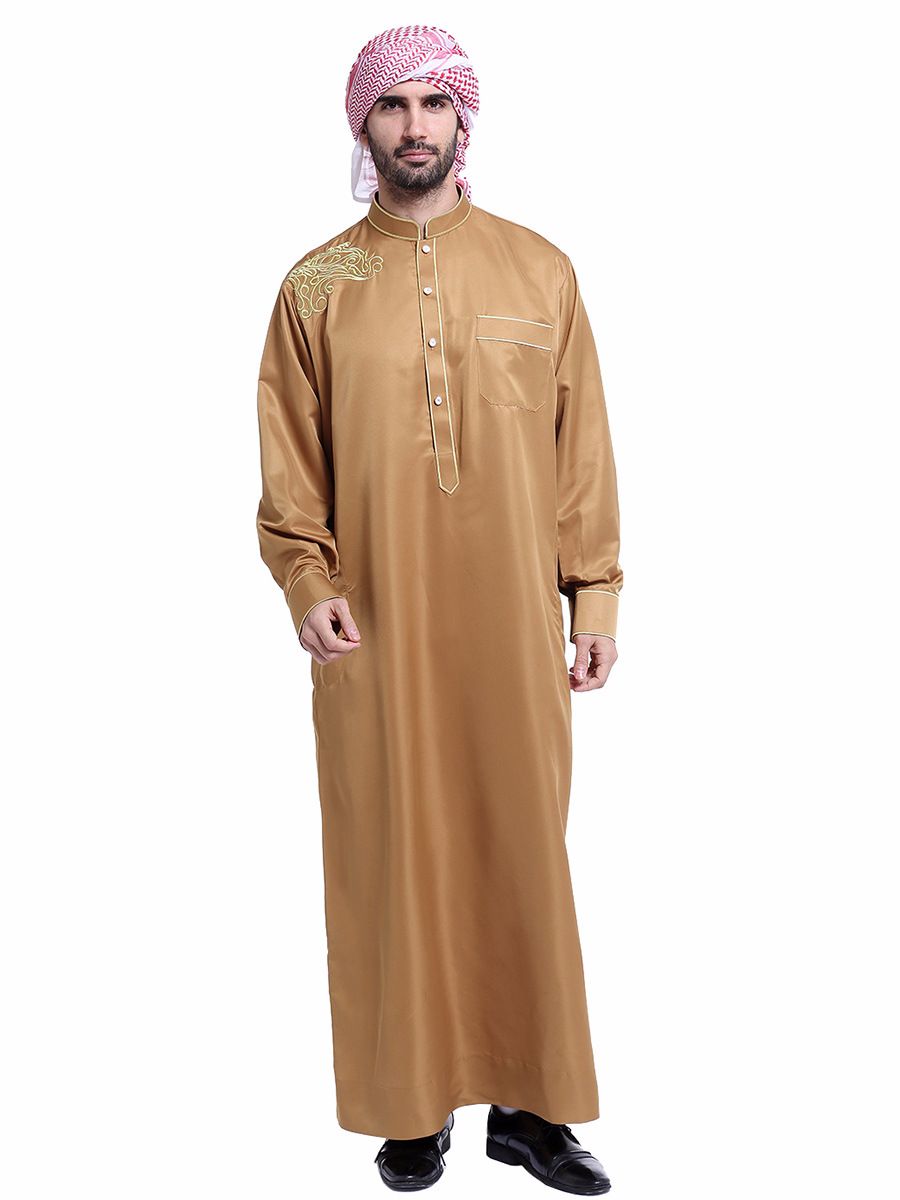 Men's Clothing Factory ready stock Middle Eastern men's robes, TH804_viptrois.com