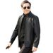 2025 Spring Autumn New Polo Thin Motorcycle Leather Jacket For Middle Aged And Elderly Men Aged 50, 60-70, Dad's Coat_viptrois.com