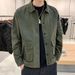 Men's Casual Jacket Spring Autumn Button Lapel Work Coat New Solid Color Multi-pocket Tops Men Fashion High Quality_viptrois.com