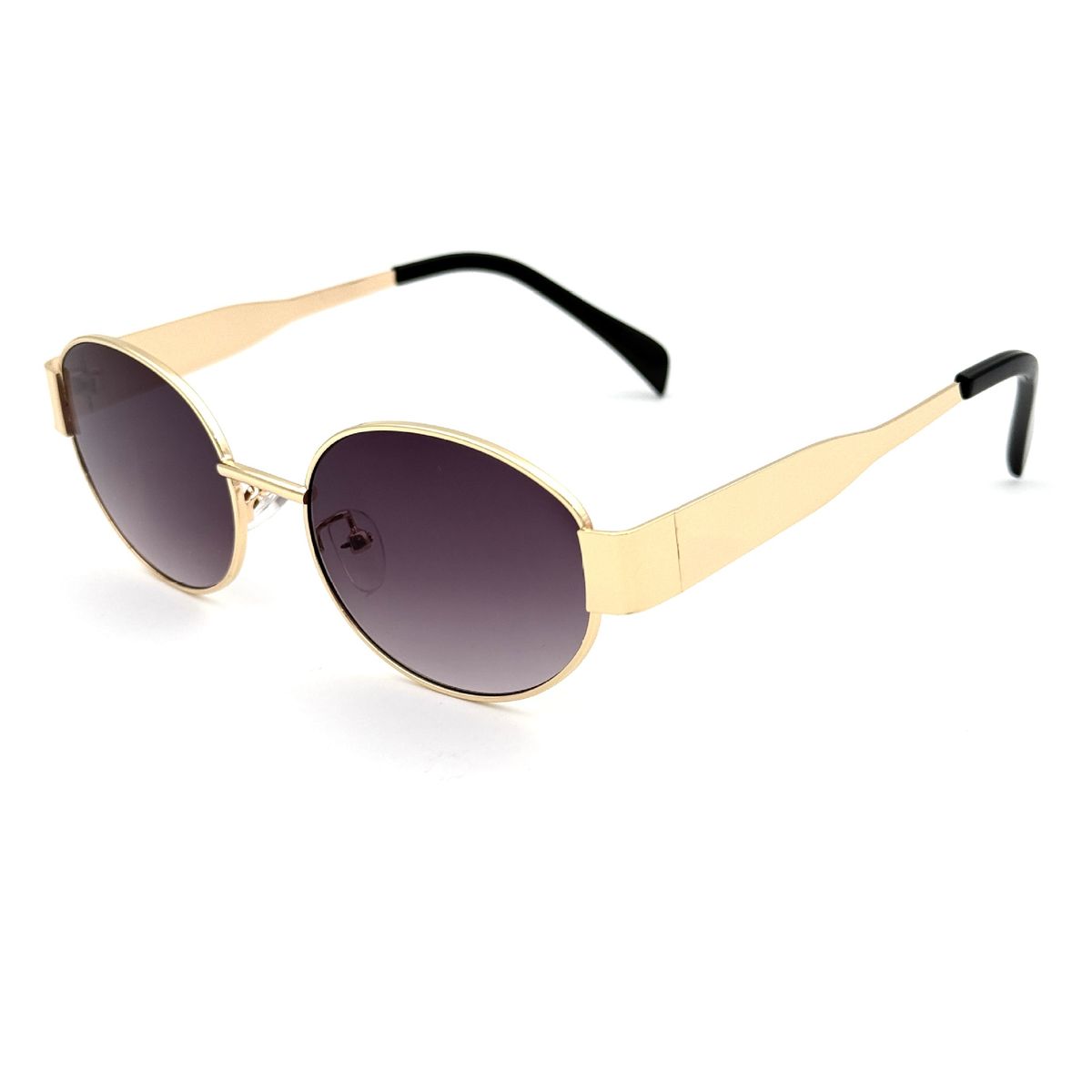 2024 Oval Sunglasses – Small Round Metal Frame Fashion Glasses For Men & Women_viptrois.com