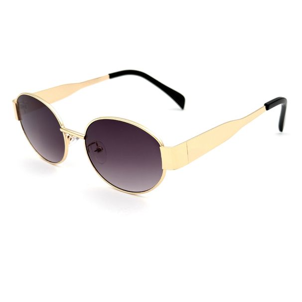 2024 Oval Sunglasses – Small Round Metal Frame Fashion Glasses For Men & Women_viptrois.com