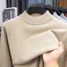 Pulse Cross-Border Foreign Trade Half Turtleneck Sweater 2025 Autumn Winter New Solid Color Pullover Base Knitwear Men's_viptrois.com