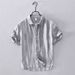 Men's Clothing Linen Short Sleeve Casual T-Shirt Relaxed Fit V-Neck Retro Breathable Shirt(White, Hemp, Gray, White Collar, Light Blue Collar)_viptrois.com