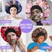 large printed sleeping cap Leopard print hair cap bonnet Elastic wide brim beauty chemotherapy cap_viptrois.com