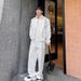 Men's Clothing High end early autumn and winter new casual sportswear for men and women couples wear suits trendy brand two piece suits_viptrois.com