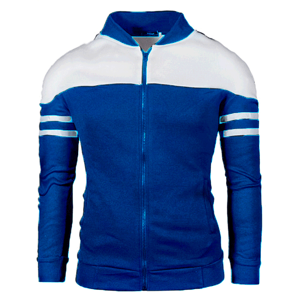 Men's Clothing new style, men's casual jackets, color matching fleece sweatshirts J02_viptrois.com