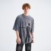 Summer Chinese Style American Washe Vintage Direct Injection Portrait Print Loose Fit Couple T-Shirt_viptrois.com