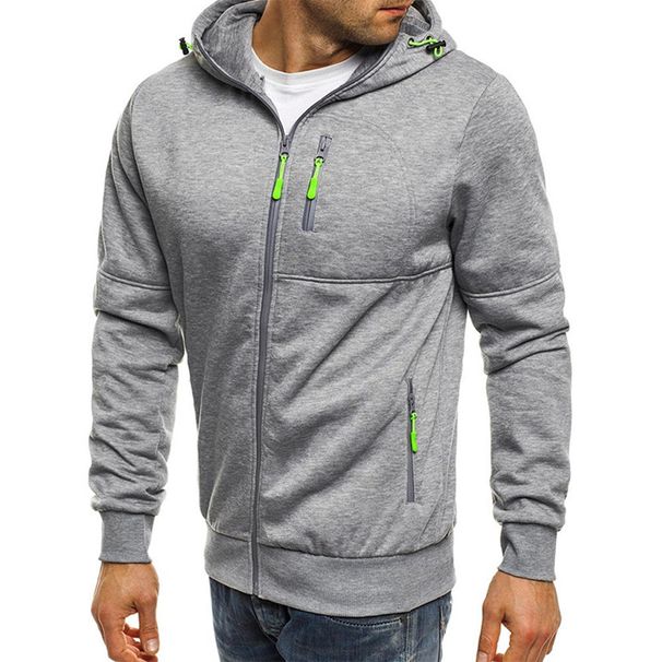 Men's Clothing Fleece-Lined Zip-Up Hoodie With Stand Collar Athletic Casual Pullover (White Wine Red, Navy, Army Green, Light Gray, Dark Gray)_viptrois.com