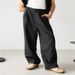 Men's Clothing Loose Linen Pleated High Waist Jogging Pants Breathable Everyday Casual Pants_viptrois.com