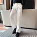 Men's Cleanfit Elastic Waist Dress Pants Trendy American Style Long Curved Flared Trousers_viptrois.com