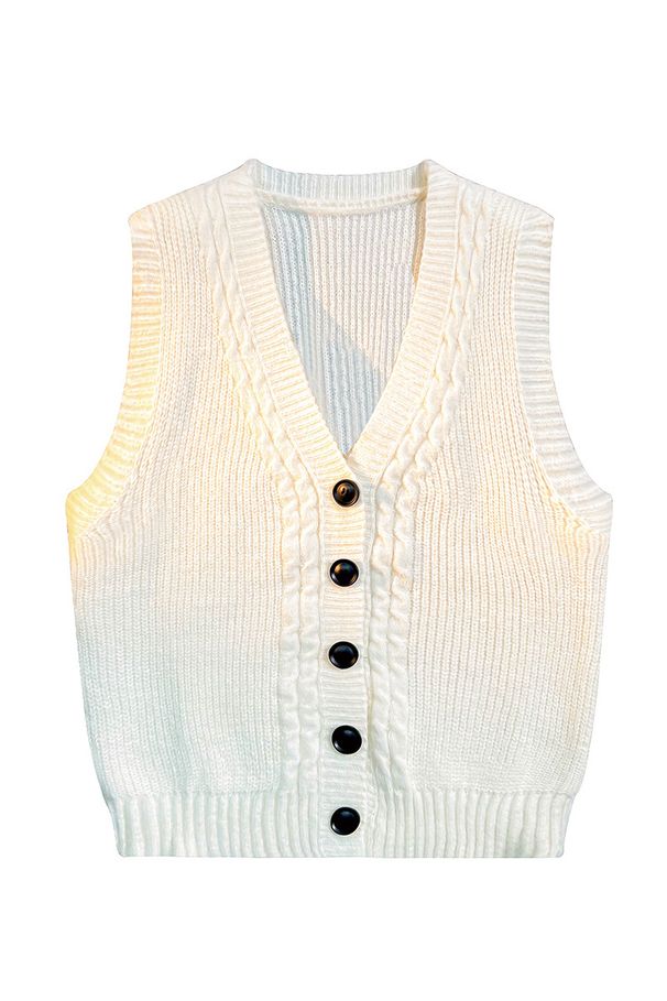 Men's Knitted Cardigan, Autumn And Winter Thick Needle Camisole Sweater, Middle-Aged Business Casual Thread Jacket,_viptrois.com