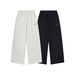 "Kids' Light Fleece Sweatpants – American Retro Style, Parent-Child Matching (Black/Gray, 130-180cm)"_viptrois.com