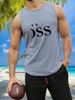 men'sHerren Sportweste Sommer Freizeit Fitnessbekleidung 100 % Polyester Atmungsaktives Schweißabsorbierendes Schnelltrocknendes Shirt_viptrois.com