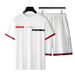 Men's Clothing Men's Sportswear Trendy Brand Letter Printed T Shirt Suit Simple Wear Y2K Cross Border Hot Style_viptrois.com