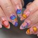 Nails Art & Tools Round Head Bright Eyes Colorful Manicure Gradient Blooming Star Manicure Nails Finished Nails_viptrois.com