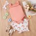 Children's Clothing Style Summer Infant And Toddler Sling Pit Striped Sweetheart Rainbow Printed Shorts_viptrois.com