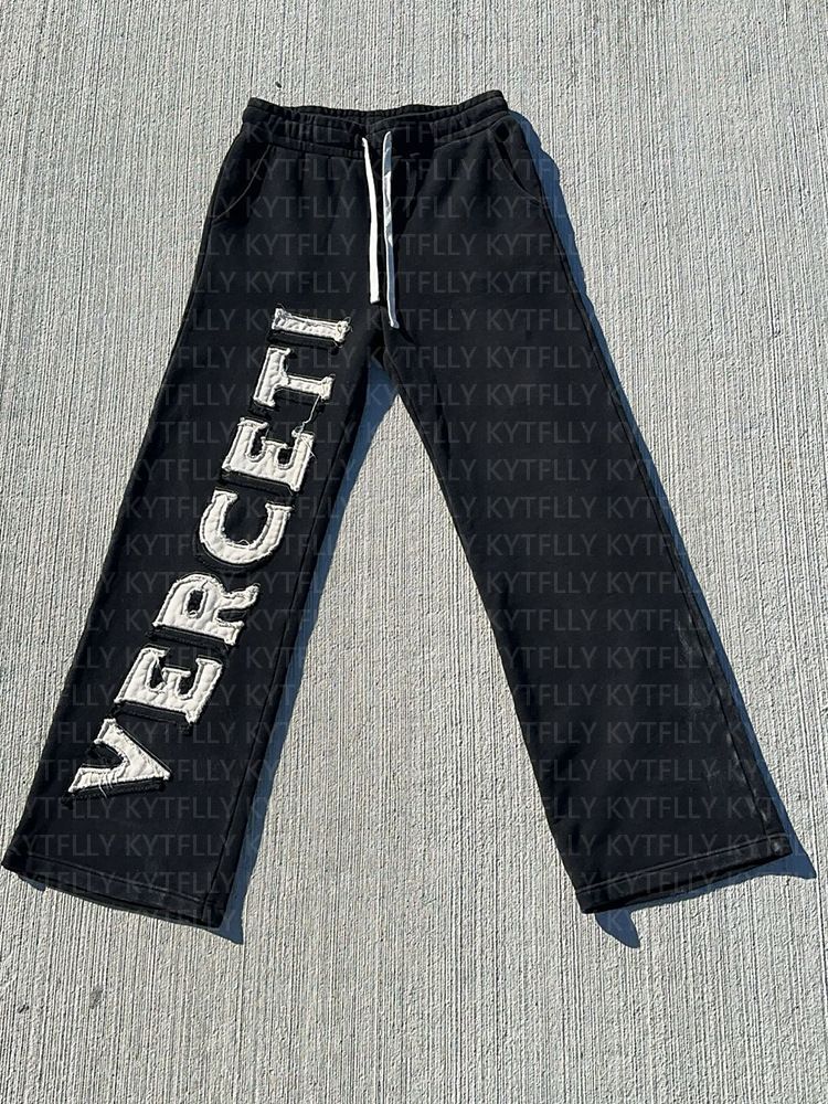 Streetwear Hoodie & Jogger Set With All-Over Graphic Print, Unisex Zip-Up Tracksuit For Hip-Hop Fashion_viptrois.com