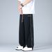 Men's Clothing Plus Size Fat Straight Casual Pants Men Spring And Autumn American High Street Wide Leg Pants Striped Trousers Trend_viptrois.com