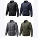 Winter Men's Cotton-padded Clothing, Korean Style Stand-up Collar Zipper With Cotton Coat, Trendy Casual Jacket, Men's Cardigan_viptrois.com
