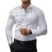Men's New Four Sided Stretch Long Sleeved Shirt Spring And Autumn Thin Striped Business Non Iron Outer Wear Slim Shirt Men_viptrois.com
