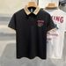 Summer Fashion Brand High-end Luxury Polo Shirt Men's Short Sleeved Versatile Loose Casual Ice Feeling Flip Collar_viptrois.com