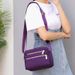 Multi-layer One-shoulder Shoulder Shoulder Shoulder Bag Women's Casual Waterproof Nylon Shoulder Bag Cross-over Small Square Bag_viptrois.com