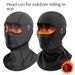 Unisex Winter Fleece Neck Gaiter Face Mask - Windproof Balaclava For Skiing, Cycling & Outdoor Activities - Black & Gray_viptrois.com