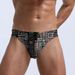 Men's Low-Waist Printed Swim Trunks - Sexy Triangle Beach Shorts_viptrois.com