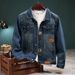 Pulse JD9 Autumn Winter Retro Denim Jacket Men Korean Version Slim Fit Handsome Trendy European American Style Cool Brand_viptrois.com