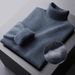 Men's Premium Velvet Turtleneck Sweater – Winter Slim Fit Knit Pullover With Lapel Collar (Camel/Dark Gray/Black/White/Blue,_viptrois.com