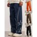 Men's Clothing Men's Star Embroidered Track Pants Casual Comfortable Everyday Loose Fitting Wide Leg Athletic Best Selling_viptrois.com