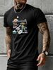 Summer Style T Shirt Sun Tanned Beach Vibes Graphic Print Cotton Blend Casual Wear For Men Outdoor Activities_viptrois.com