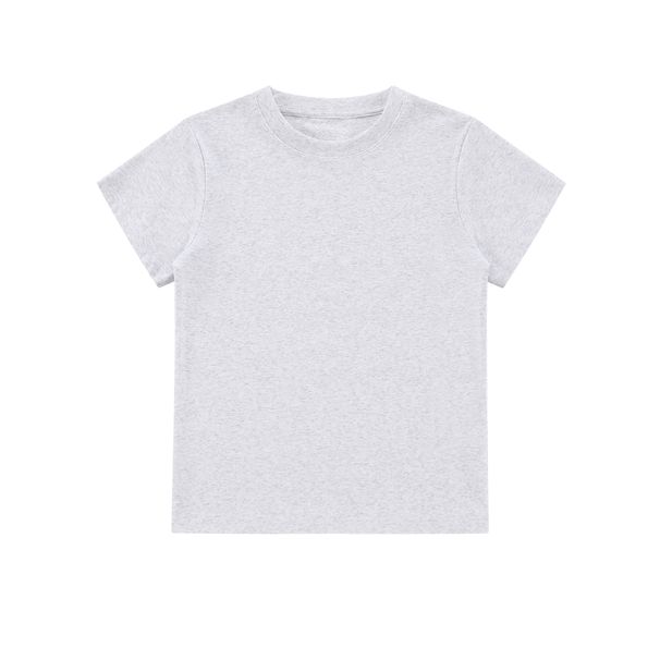 Men's Clothing New Summer 220G Women's Slim Fit French Round Neck Short Sleeve T Shirt, Fashionable, Simple, And Sexy Short T Shirt_viptrois.com