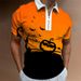 Unbeatable Quality Spring And Autumn Season New Street Youth Trend 3D Digital Printing Casual Men's Polo Shirt_viptrois.com