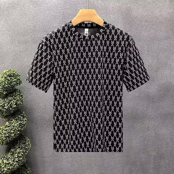 Men's Clothing Handsome Street Style Short Sleeved T Shirt For Men New Summer High End Clothes_viptrois.com