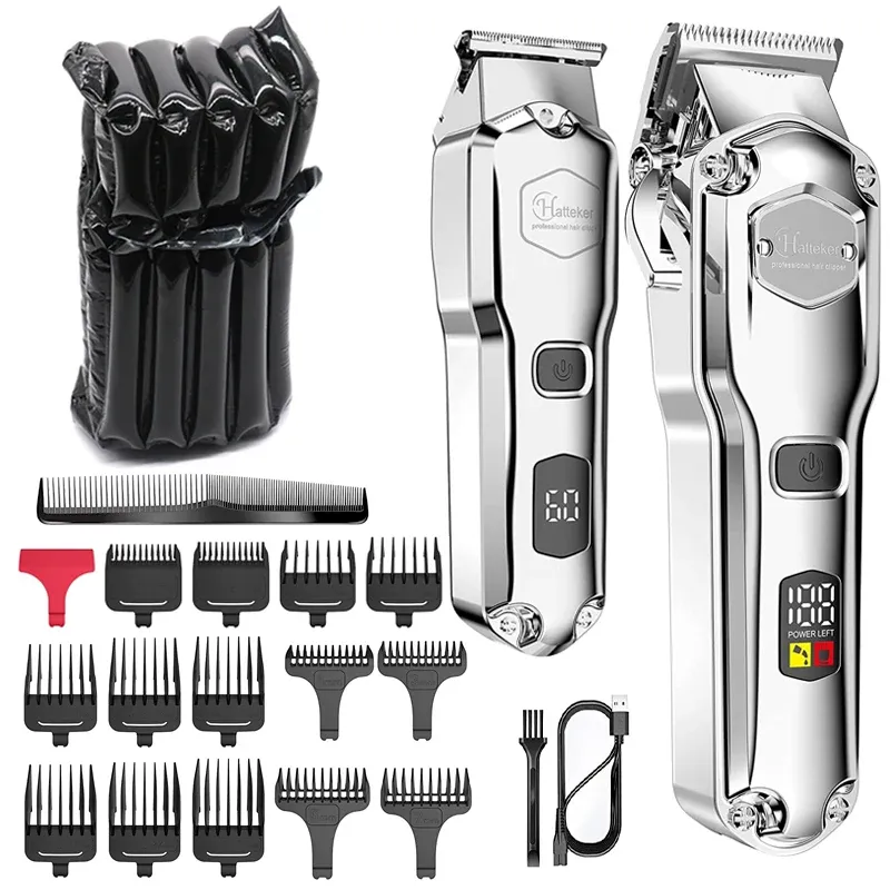 Professional Clipper Men, Hair Cutting Machine With LCD Display, Powerful Electric Finish For Barber Shop And Beard_viptrois.com