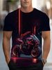 Men's Clothing Digital Printing Motorcycle Series T Shirt Hot Style Short Sleeved Tops_viptrois.com