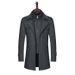 double collar men's jacket collar men's woolen coat_viptrois.com