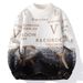 2026 Fashion Knitwear Pullovers Youth/Men Half High Collar Letter Jacquard Long Sleeve Sweater_viptrois.com