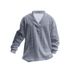 Men's Casual V-Neck Long Sleeve Knit Sweater, Loose Fit Jacquard Design, Lightweight & Breathable, Comfortable Pullover For Everyday Wear _viptrois.com