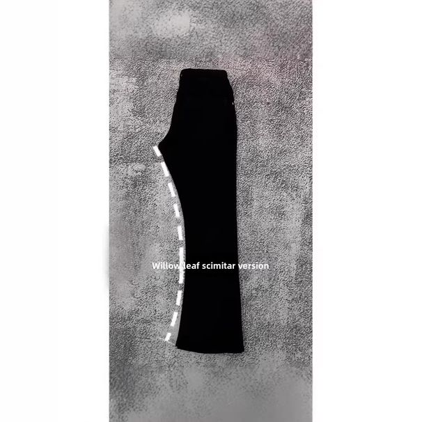 Black Scythe-cut Jeans With A High-end Drape, Flared Pants, Suitable For Slightly Overweight Men, Clean Fit Style_viptrois.com