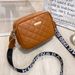 Women's Designer Camera Bag - Quilted Crossbody Purse With Letter Strap, Sequins & Fringe (Stylish Zip Closure Shoulder Bag)_viptrois.com