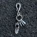 Handcrafted Black Twisted Metal Keychain - Unique Three-Ring Design, Durable And Stylish Accessory Everyday Use Black Wreath Three Ring Buckle_viptrois.com