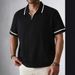 Men's & Women's Relaxed Fit Short-Sleeve Knit Sweater (100% Viscose, Seagull Neckline, Breathable & Lightweight, Casual & Stylish, Machine Washable)_viptrois.com